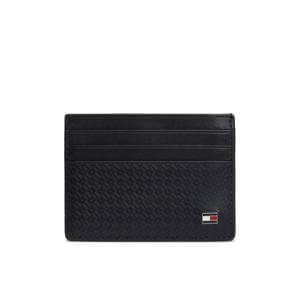 Tommy Hilfiger Embossed Flag Leather Credit Card Holder